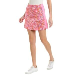 J. McLaughlin Palm Spring Catalina Cloth Skort in Pink L